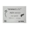 Bloc dibujo multitecnicas michel econobloc mix media din a3 encolado 100 hojas 240 gr 297x420 mm