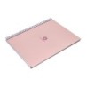 Cuaderno espiral a4 micro antartik dots tapa forrada 80h 90 gr rayado puntos 1 banda 4 taladros rosa