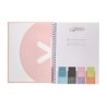 Cuaderno espiral a4 micro antartik dots tapa forrada 80h 90 gr rayado puntos 1 banda 4 taladros rosa