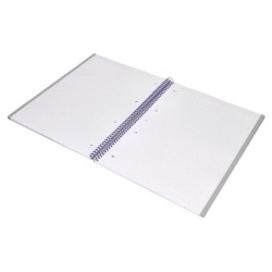 Cuaderno espiral a4 micro antartik dots tapa forrada 80h 90 gr rayado puntos 1 banda 4 taladros rosa
