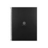 Cuaderno espiral a4 micro antartik dots tapa forrada 80h 90 gr rayado puntos 1 banda 4 taladros negro