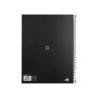Cuaderno espiral a4 micro antartik dots tapa forrada 80h 90 gr rayado puntos 1 banda 4 taladros negro