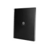 Cuaderno espiral a4 micro antartik dots tapa forrada 80h 90 gr rayado puntos 1 banda 4 taladros negro
