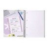 Cuaderno espiral a4 micro antartik dots tapa forrada 80h 90 gr rayado puntos 1 banda 4 taladros negro