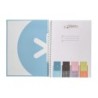 Cuaderno espiral a4 micro antartik dots tapa forrada 80h 90 gr rayado puntos 1 banda 4 taladros celeste