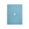 Cuaderno espiral a4 micro antartik dots tapa forrada 80h 90 gr rayado puntos 1 banda 4 taladros celeste