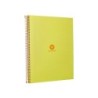 Cuaderno espiral a4 micro antartik dots tapa forrada 80h 90 gr rayado puntos 1 banda 4 taladros amarillo