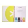 Cuaderno espiral a4 micro antartik dots tapa forrada 80h 90 gr rayado puntos 1 banda 4 taladros amarillo