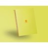 Cuaderno espiral a4 micro antartik dots tapa forrada 80h 90 gr rayado puntos 1 banda 4 taladros amarillo