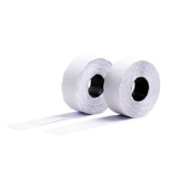 Etiqueta avery ondulada blanca permanente 26x16 mm para etiquetadora pl21/18 caja de 10 rollos de 1200 etiqietas