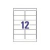 Etiqueta adhesiva resistente avery poliester blanco laser 99,1x42,3 mm caja de 240 unidades