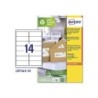 Etiqueta adhesiva avery blanca permanente reciclada 100% laser 99,1x38,1 mm caja de 210 unidades
