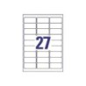 Etiqueta adhesiva avery blanca removible laser ink-jet fotocopiadora 63,5x29,6 mm caja de 675 unidades
