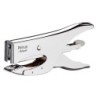 Grapadora petrus de tenaza 222 metalica cromada capacidad de grapado 40 hojas usa grapas 22/6-8 y 24/6-8