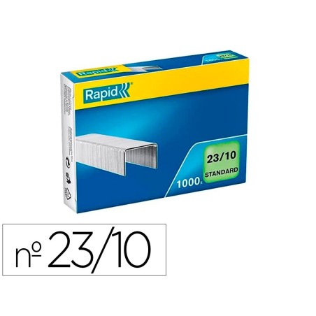 Grapas rapid 23/10 mm galvanizada caja de 1000 unidades