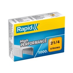 Grapas rapid 21/4 mm galvanizada strong caja de 1000 unidades