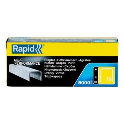 Grapas rapid 13/4 mm galvanizada caja de 5000 unidades