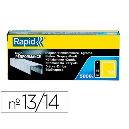 Grapas rapid 13/14 mm galvanizada caja de 5000 unidades