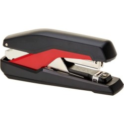 Grapadora rapid s17 fullstrip plastico capacidad de grapado 30 hojas usa grapas 24/6 y 26/6 color negro/rojo