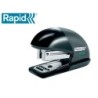 Grapadora rapid mini fashion eco plastico 100% reciclado capacidad 10 hojas usa grapas 24/6 y 26/6 color negro