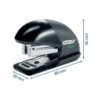 Grapadora rapid mini fashion eco plastico 100% reciclado capacidad 10 hojas usa grapas 24/6 y 26/6 color negro