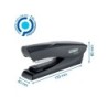 Grapadora rapid fashion eco plastico 100% reciclado capacidad 25 hojas usa grapas 24/6 y 26/6 color negro