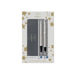 Juego parker im essential acero ct boligrafo  pluma