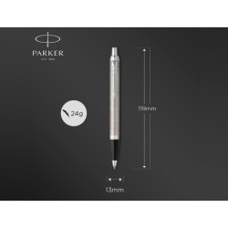 Juego parker im essential acero ct boligrafo  pluma