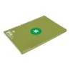 Recambio a4 antartik 80 hojas 90g/m2 cuadro 5mm 4 taladros 1 banda con marco color verde