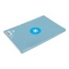 Recambio a4 antartik 80 hojas 90g/m2 cuadro 5mm 4 taladros 1 banda con marco color celeste