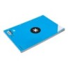Recambio antartik a4 100 hojas 100g/m2 rayado horizontal 4 taladros bandas de 5 colores
