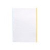 Recambio antartik a4 100 hojas 100g/m2 rayado horizontal 4 taladros bandas de 5 colores