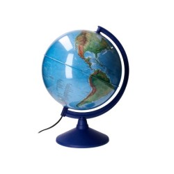 Globo terraqueo liderpapel con luz fisico y politico escribible diametro 30 cm