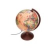 Globo terraqueo liderpapel con luz fisico y politico estilo antiguo diametro 26 cm