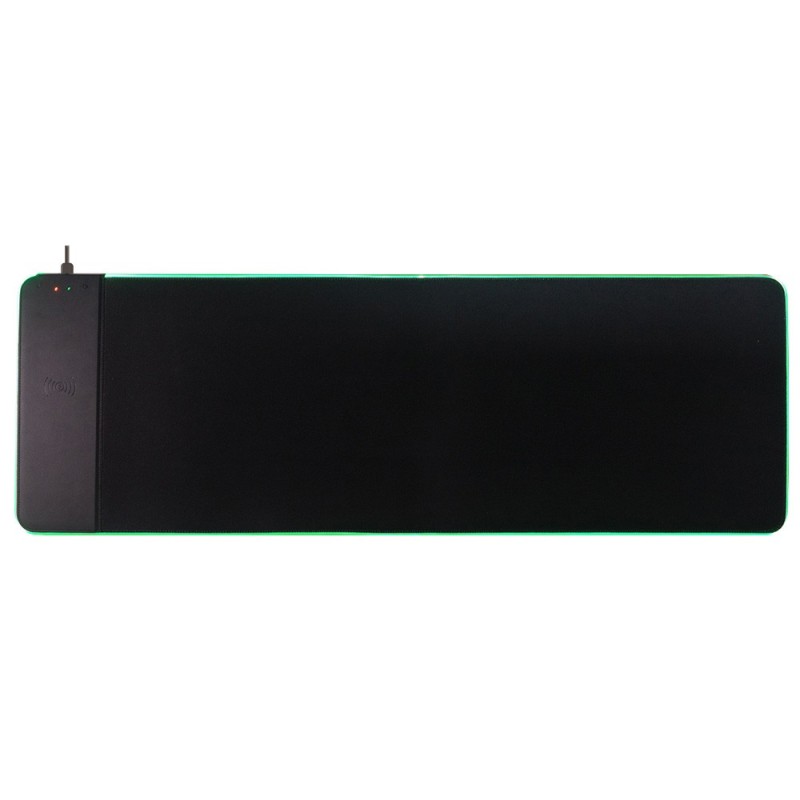 Alfombrilla para raton q-connect gaming con cargador inalambrico e iluminacion rgb color negro 800x300x4 mm Alfombrilla para raton q-connect gaming con cargador inalambrico e iluminacion rgb color negro 800x300x4 mm