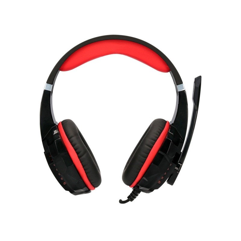 Auricular q-connect gaming con microfono ajustable e iluminacion led color negro Auricular q-connect gaming con microfono ajustable e iluminacion led color negro