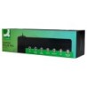 Alfombrilla para raton q-connect gaming xxl iluminacion led conexion usb color negro 800x300x4 mm