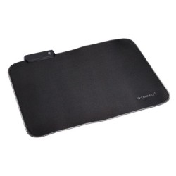 Alfombrilla para raton q-connect gaming iluminacion led conexion usb color negro 350x250x3 mm