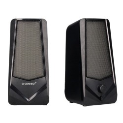 Altavoces q-connect gaming blu etooth con iluminación rgb potencia maxima 2x3w control de volumen color negro