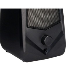 Altavoces q-connect gaming blu etooth con iluminación rgb potencia maxima 2x3w control de volumen color negro