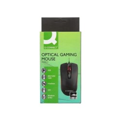 Raton q-connect gaming optico con cable 800/1200/1600 dpi 4 botones iluminacion led negro
