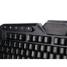 Set teclado y raton q-connect gaming con cable e iluminacion led color negro