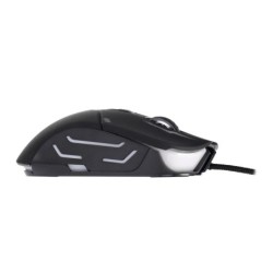 Set teclado y raton q-connect gaming con cable e iluminacion led color negro