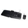 Set teclado y raton q-connect gaming con cable e iluminacion led color negro