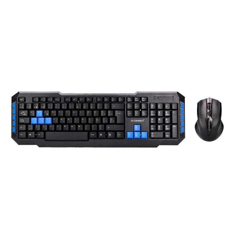 Set teclado y raton q-connect inalambrico compatible windows color negro Set teclado y raton q-connect inalambrico compatible windows color negro