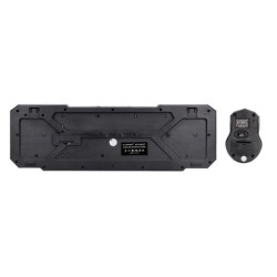 Set teclado y raton q-connect inalambrico compatible windows color negro
