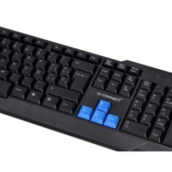 Set teclado y raton q-connect inalambrico compatible windows color negro