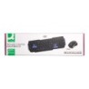 Set teclado y raton q-connect inalambrico compatible windows color negro
