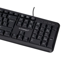 Teclado q-connect con cable 1,35 mt color negro