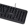 Teclado q-connect con cable 1,35 mt color negro